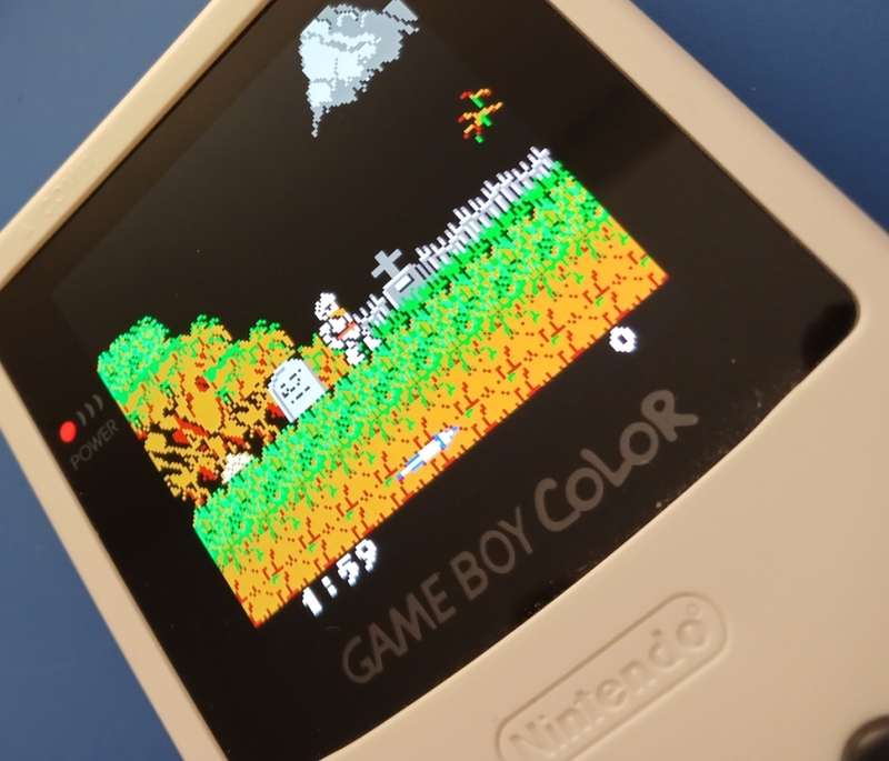 Nintendo Game Boy Color with GB Pro+ and upgraded laminated SPI display