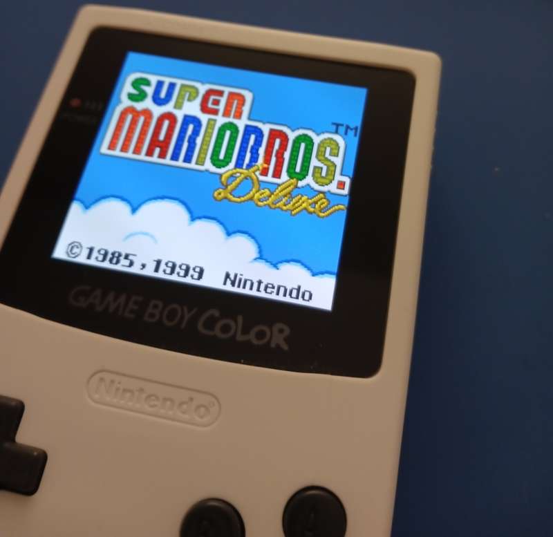 Nintendo Game Boy Color with GB Pro+ and upgraded laminated SPI display