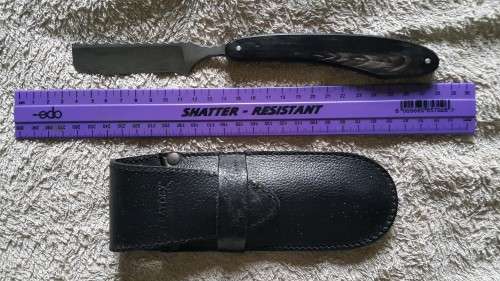 Cutthroat Damascus shaver