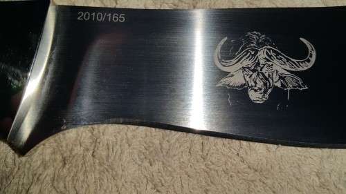 Bossie Hunter 74 with buffalo etching