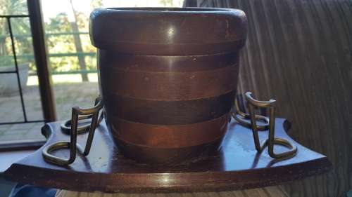 Old antique tobacco and pipe holder