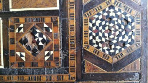 Antique Chess and Backgammon board