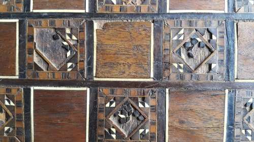 Antique Chess and Backgammon board