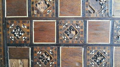 Antique Chess and Backgammon board