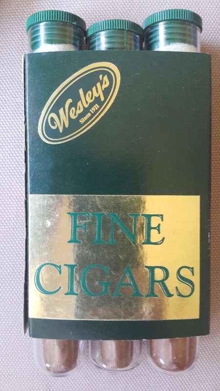Cigar Humidor with high-end cigars and humidifier