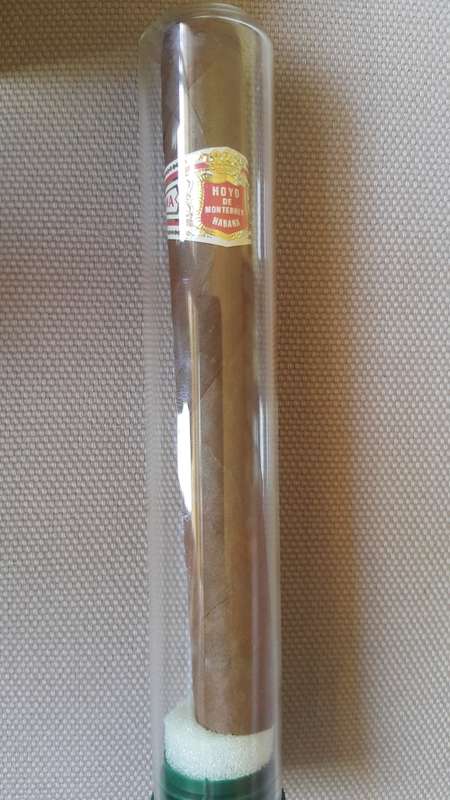 Cigar Humidor with high-end cigars and humidifier