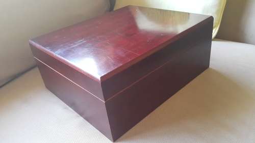 Cigar Humidor with high-end cigars and humidifier