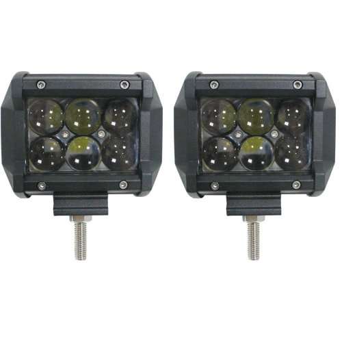 set 4D 18W Led Work Light Spot Beams Fish Eye 4D Lens