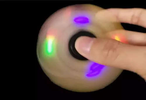 LED fidget spinners