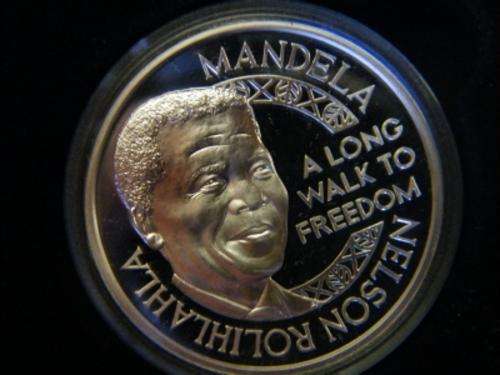 MANDELA NOBEL PEACE PRIZE COIN - 1 OUNCE