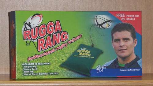 Rugga Rang professional rugby trainer "endorsed by Morne Steyn".