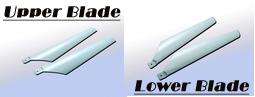 Xtreme Main Blade A/B Esky LAMA V3 / V4, Hunter, Apache, Walkera, RC Helicopter  (white)