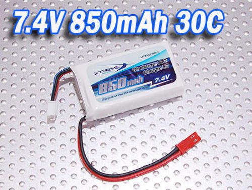 Xtreme 850 mAh 7.4v 30C 2s LiPo Battery for Esky LAMA V4 V3 Hunter Comanche RC Helicopter