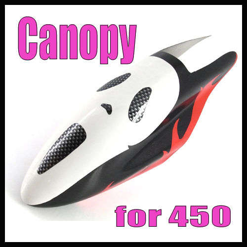 Fibre Glass Canopy For 450 size R/C Helicopter T-rex CopterX Belt CP V2 (SCREAM)