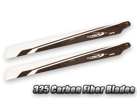 Xtreme Carbon Fiber Blade 325mm (For 450 heli will fit Trex, KDS, COPTERX ,Belt CP v2,  HELICOPTER)