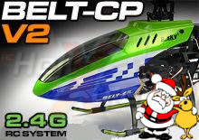 Special edition ESky Belt-CP V2 2.4ghz 6ch 3D RTF Helicopter + Alum carry case + Free Training Skids