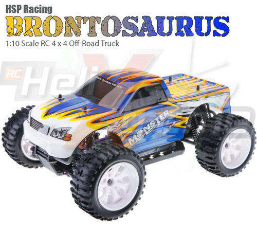 HSP Brontosaurus RTR 4x4 RC Off-Road Truck (1/10 Blue & Yellow)