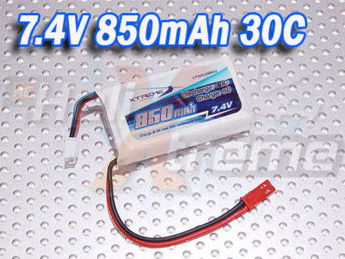 Xtreme 850 mAh 7.4v 30C 2s LiPo Battery for Esky LAMA V4 V3 Hunter Comanche RC Helicopter