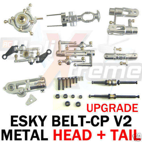 Esky Belt CP Helicopter V2 Full Head & Tail Metal Upgrade KIT (SILVER)