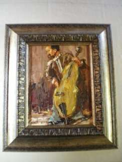 Antoinette van der Merwe oil on board size 255mm x 205