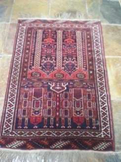 Hand knotted Persian carpet (Afghan)  size 1250mm x 840mm