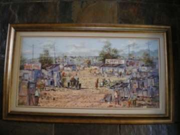 Francois Badenhorst Oil on board size 895mm x 440mm