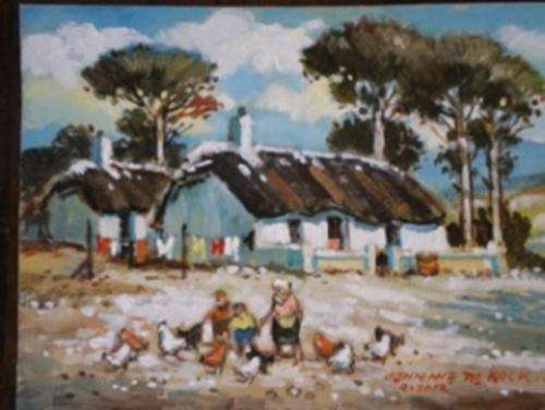 Johnnie de Kock Oil on board size 200mm x 150mm
