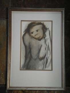 Frans Claerhout mixed media size 285mm x 185mm