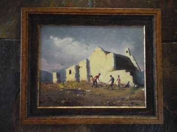 Hennie Griesel Oil on board size 440mm x 340mm