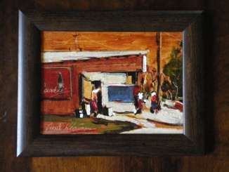 Corne Weideman Oil on canvas on board size 200mm x 150mm