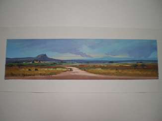 Pieter van Heerden oil on canvas size 600mm x 160mm
