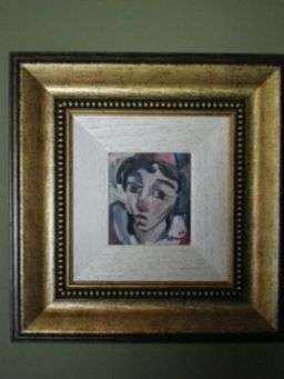 Hennie Niemann oil on board size 160mm x 140mm