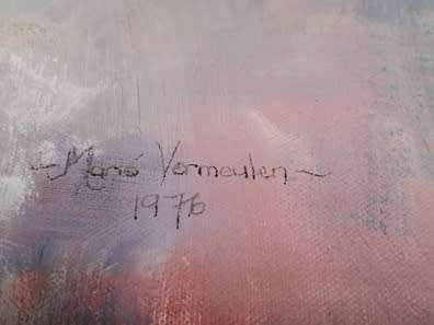 Marie Vermeulen Breedt Oil on canvas size 590mm x 440mm
