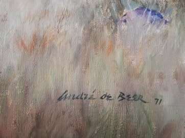 Andre de Beer oil on canvas size 910mm x 760mm