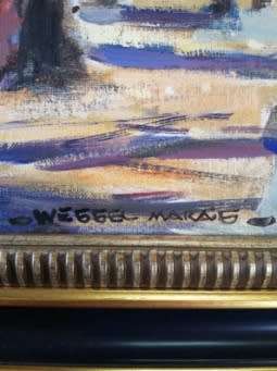 Wessel Marais Oil on board size 430mm x 340mm