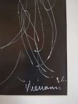 Hennie Niemann White Ink Sketch size 300mm x 220mm