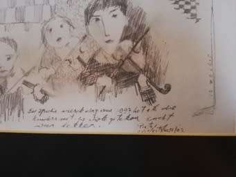Pieter van der Westhuizen Pencil Sketch size 240mm x 190mm