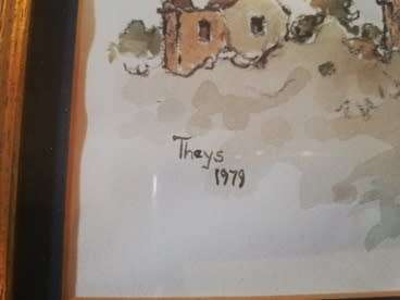 Conrad Theys Mixed media size 450mm x 280mm