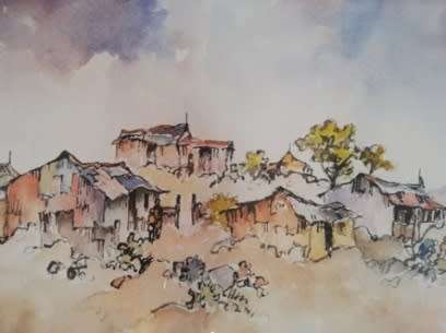 Conrad Theys Mixed media size 350mm x 270mm