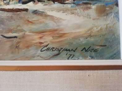 Christiaan Nice Oil on board size 490mm x 340mm