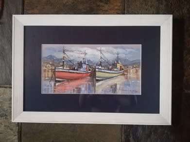 Johnnie De Kock Watercolour size 390mm x 190mm