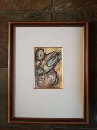 Frans Claerhout Mixed media size 270mm x 190mm