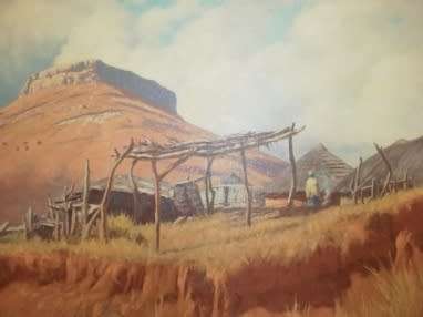 WH Coetzer Oil on board size 750mm x 500mm