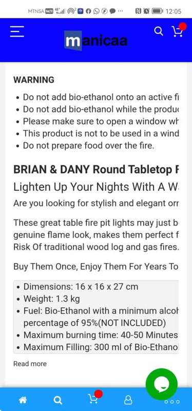 Table top bio ethanol fireplace
