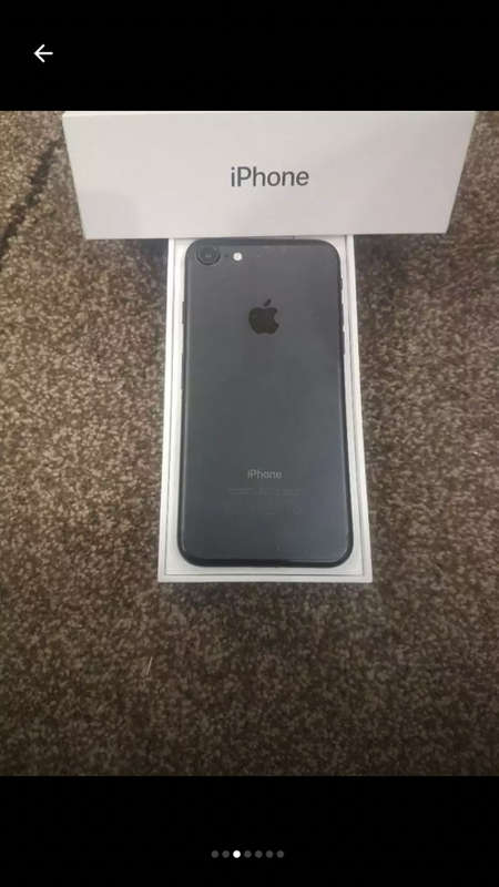 Iphone 7 matte black with box