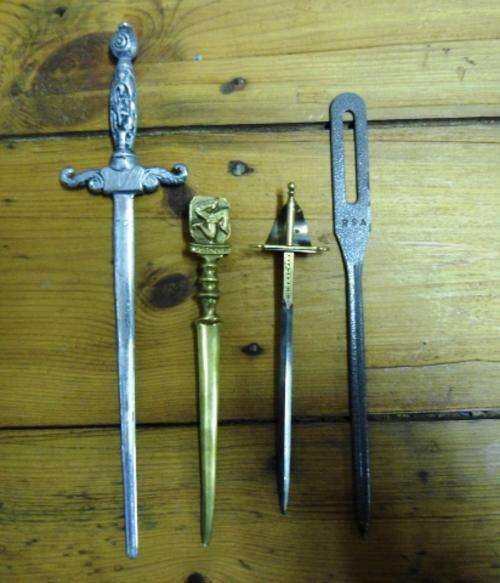 FOUR LETTER OPENERS - FOR ONE BID