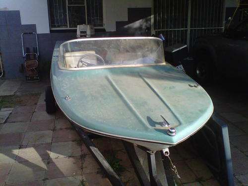 BOAT & TRAILER WITH 40 HP JOHNSON MOTOR -  PLEASE READ!