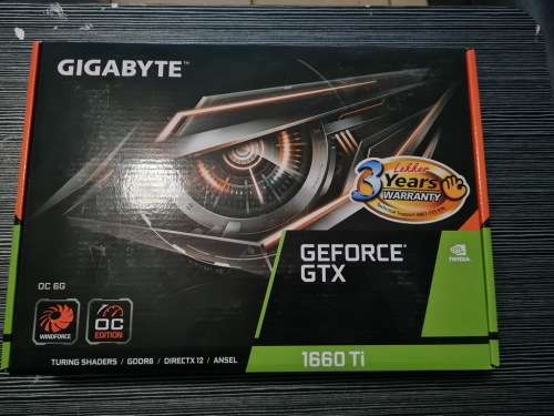 Gigabyte Geforce GTX 1660 TI OC 6GB