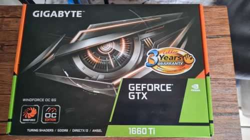 Gigabyte GeForce GTX 1660 Ti WINDFORCE OC 6GB GPU (2x 100mm large fans) Graphics Card