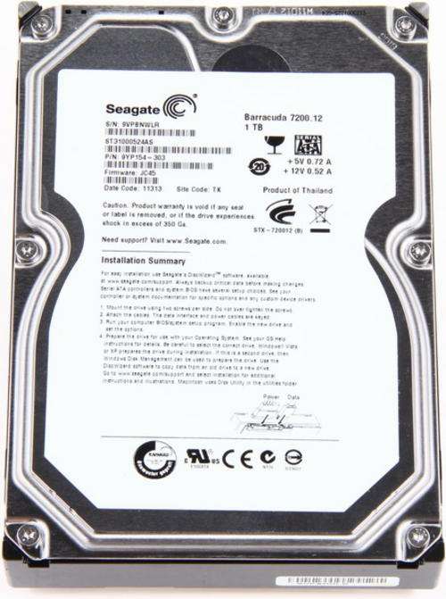 Seagate 1TB SATA HDD